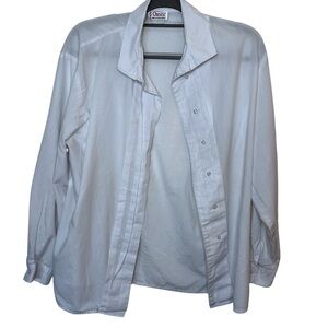 Vintage Orvis Classic White Button Down Shirt S Small